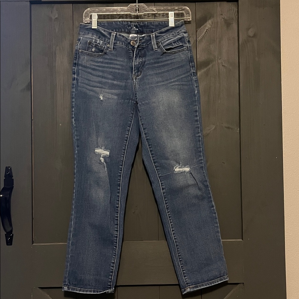 Time and Tru Classic Blue Denim Jeans straight size 6